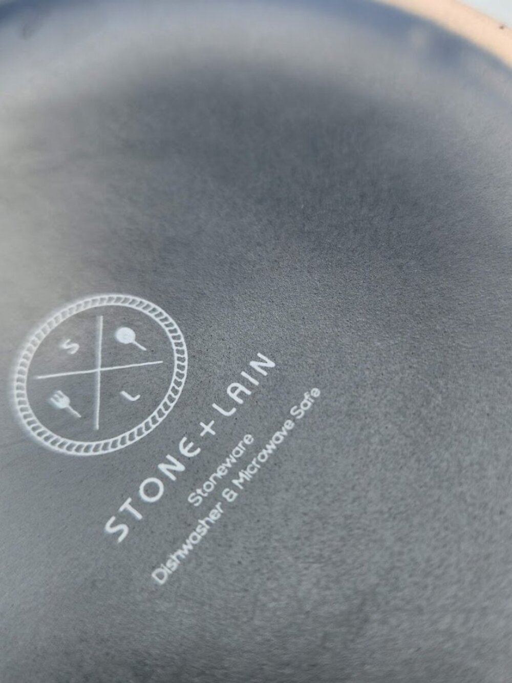 NEW Set of 2 Stone Lain Stoneware Round bowls Dinnerware Gray Replacement Matte - Picture 5 of 8